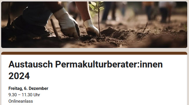 Permakultur Berater*innen Austausch