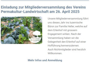 Newsletter Permakultur-Landwirtschaft vom März 2025