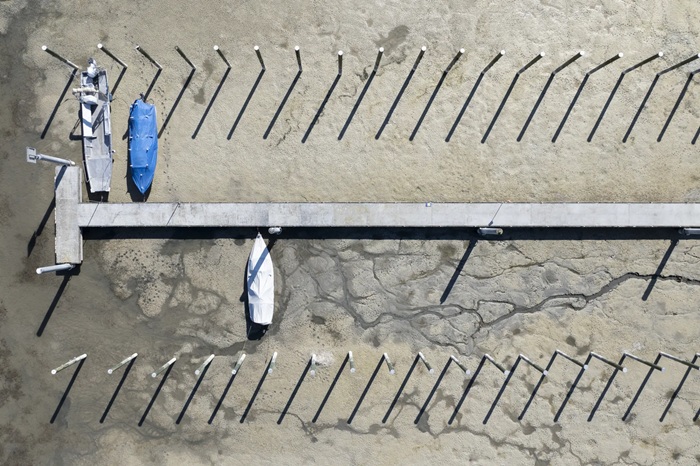 Gestrandete Schiffe auf dem Untersee