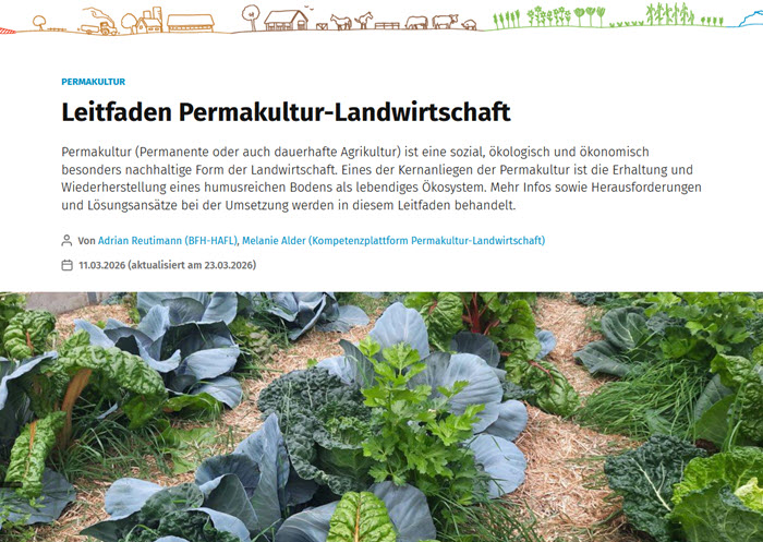 Titelbild vom Leitfaden für Permakultur in der Landwirtschaft bei Agripedia