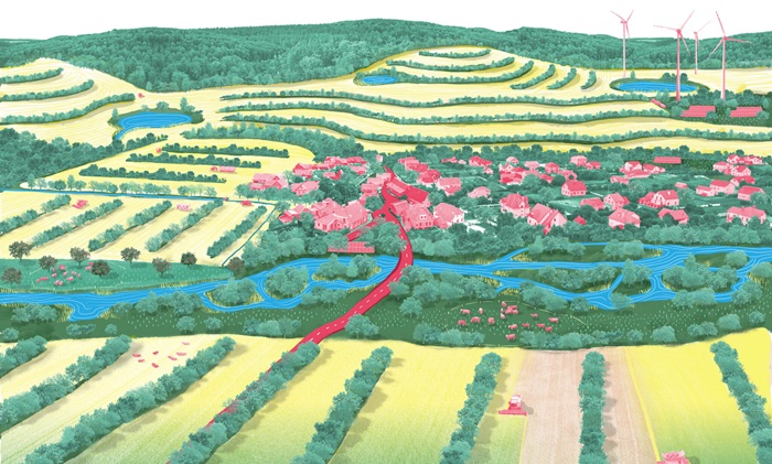 Wolfenbuettel Visionsbild der Klimalandschaft Wolfenbuettel